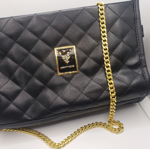 Younique branded black purse with gold chain. - Picture 2 of 2